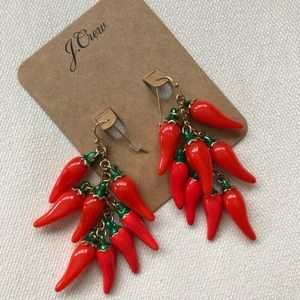 Chili Pepper Drop Earrings